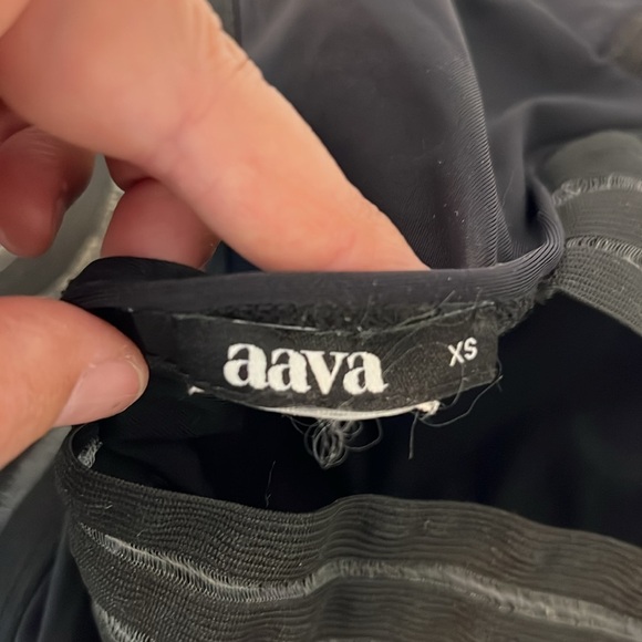 AAVA BLACK ONE PIECE SWIMSUIT X-SMALL - Picture 8 of 12